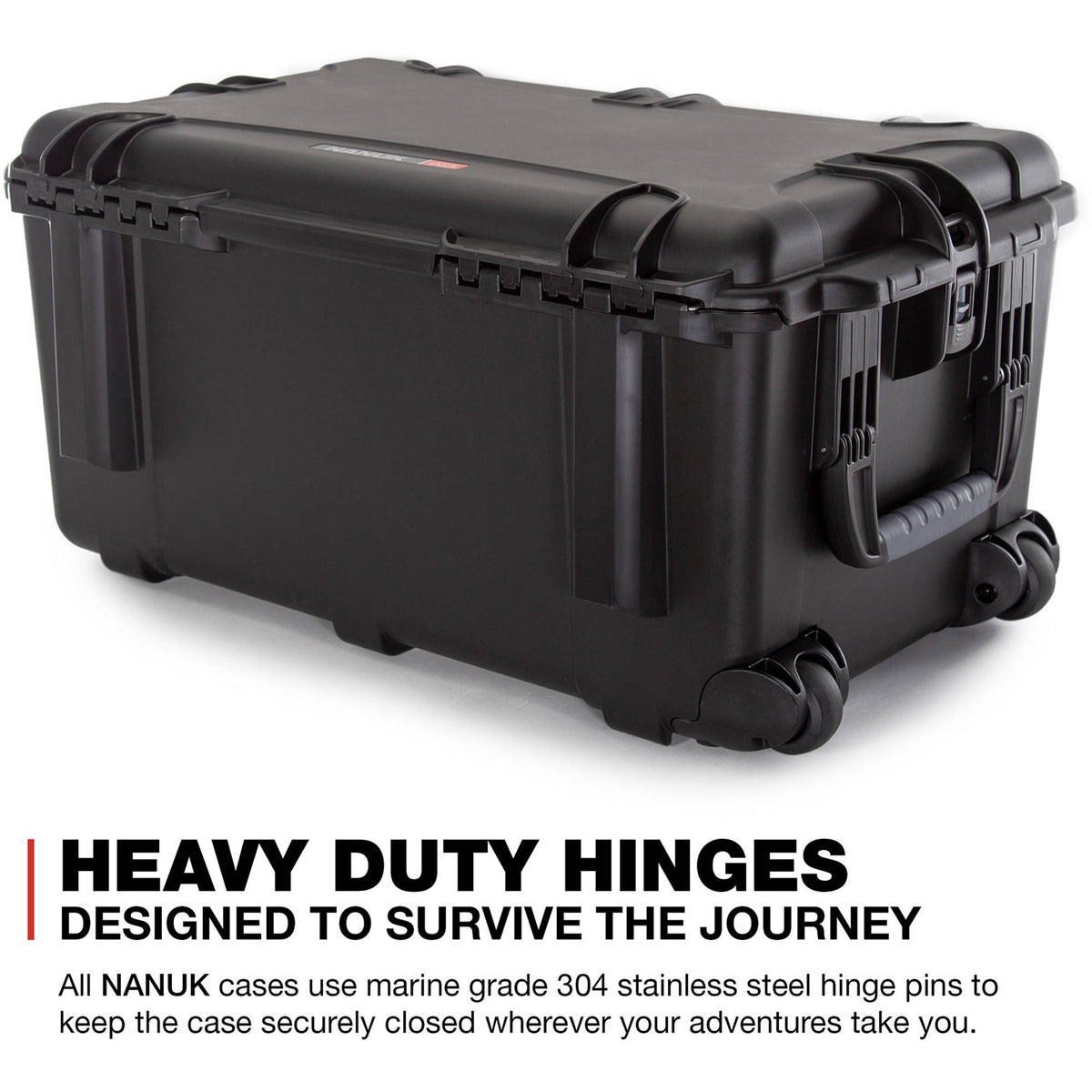 Estuche Rígido Nanuk 965 con ruedas con divisores acolchados Inserts (Negro, 119.7L) - contenido de la caja