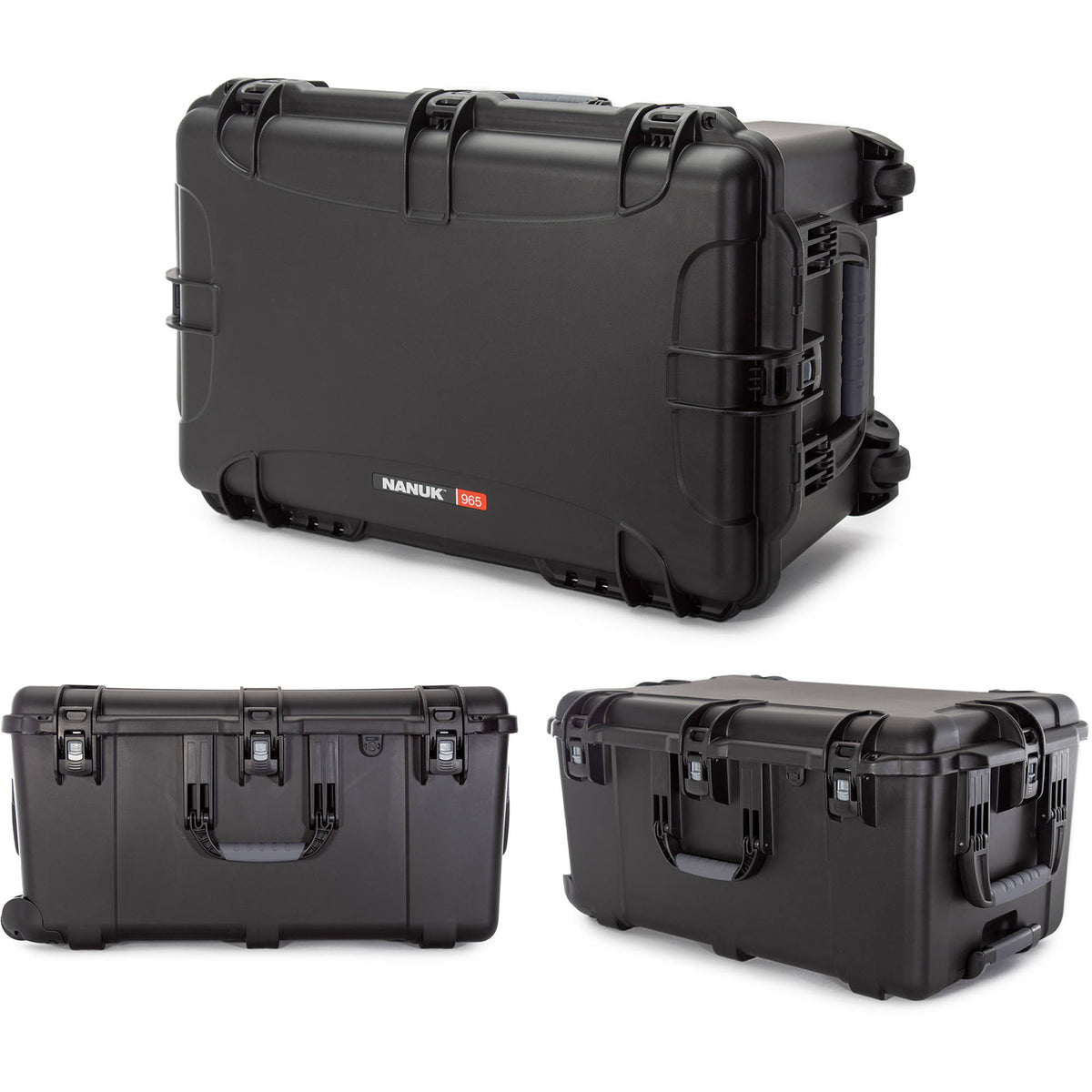 Estuche Rígido Nanuk 965 con ruedas con espuma (Negro, 119.7L) - contenido de la caja