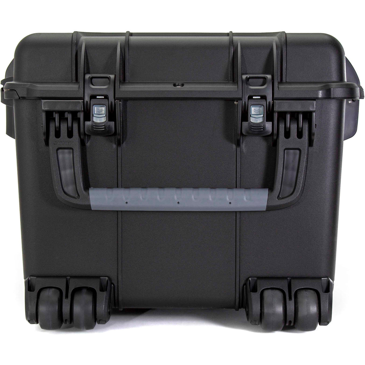 Estuche Rígido Nanuk 975S con ruedas con divisores acolchados y organizador en la tapa (Negro, 186L) - vista lateral