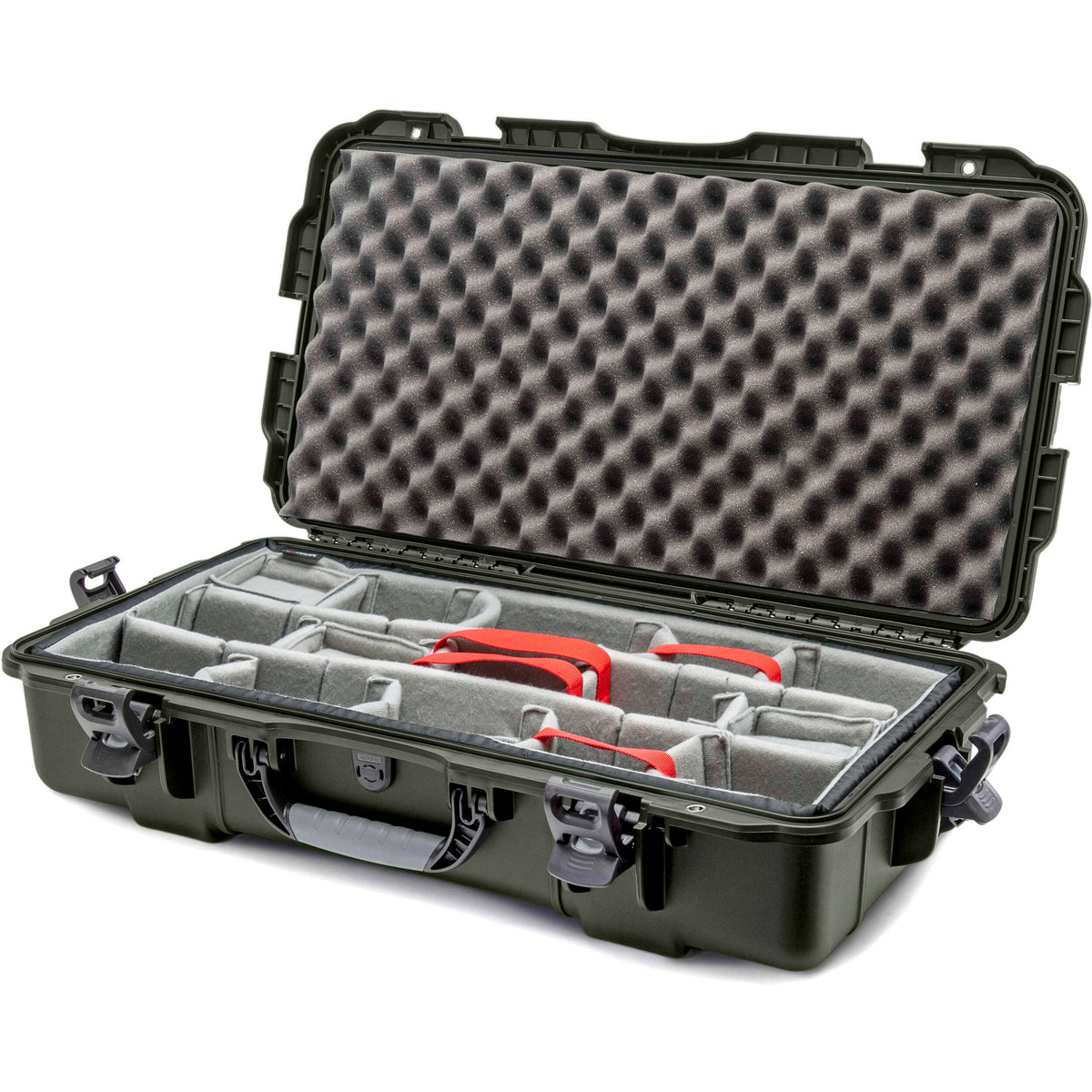Estuche Rígido Nanuk 980 (Verde oliva, 36L, divisores acolchados) - vista principal
