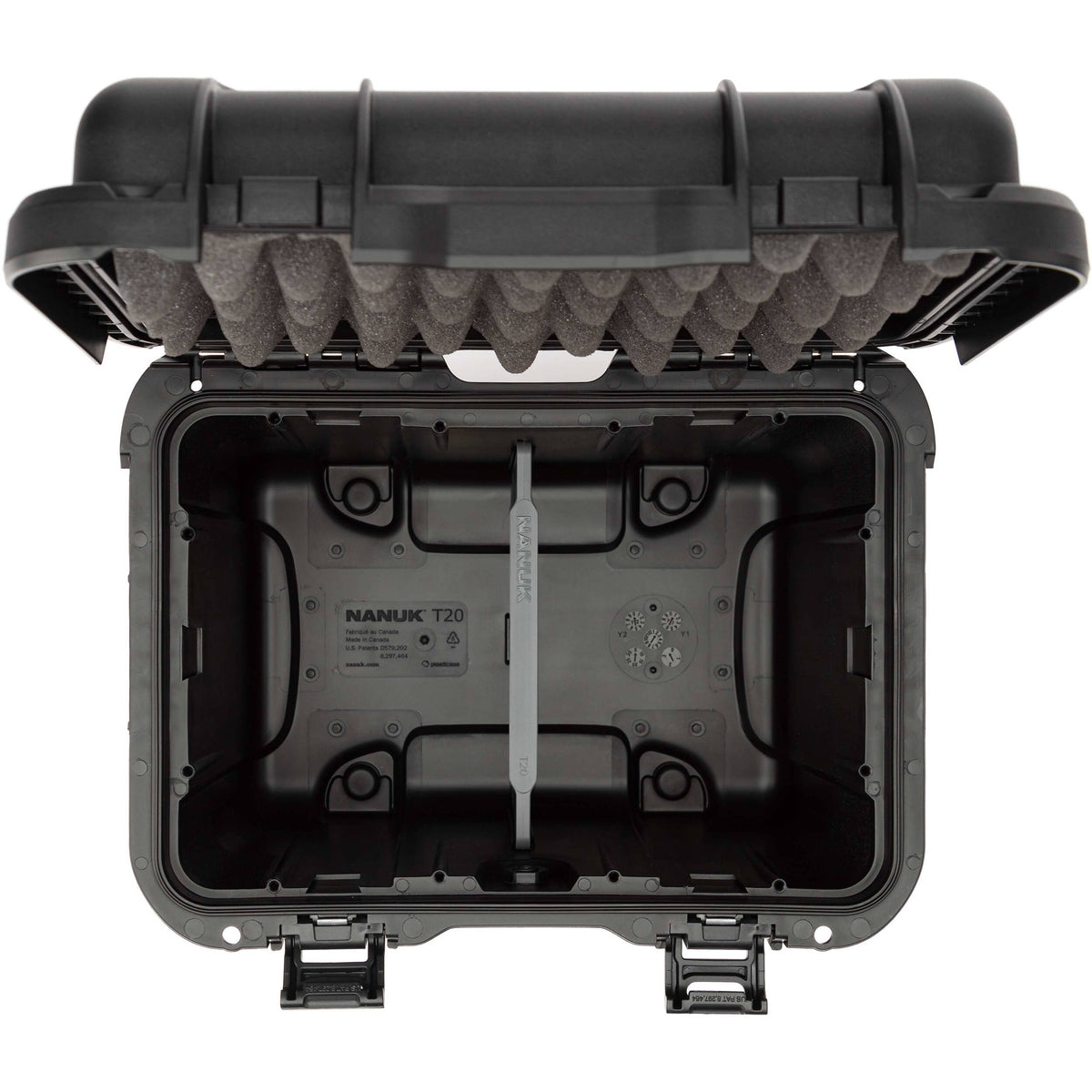 Estuche Rígido Nanuk T20 Top Loader (Negro, 11.2L) (T20S-170BK-0A0) - vista trasera