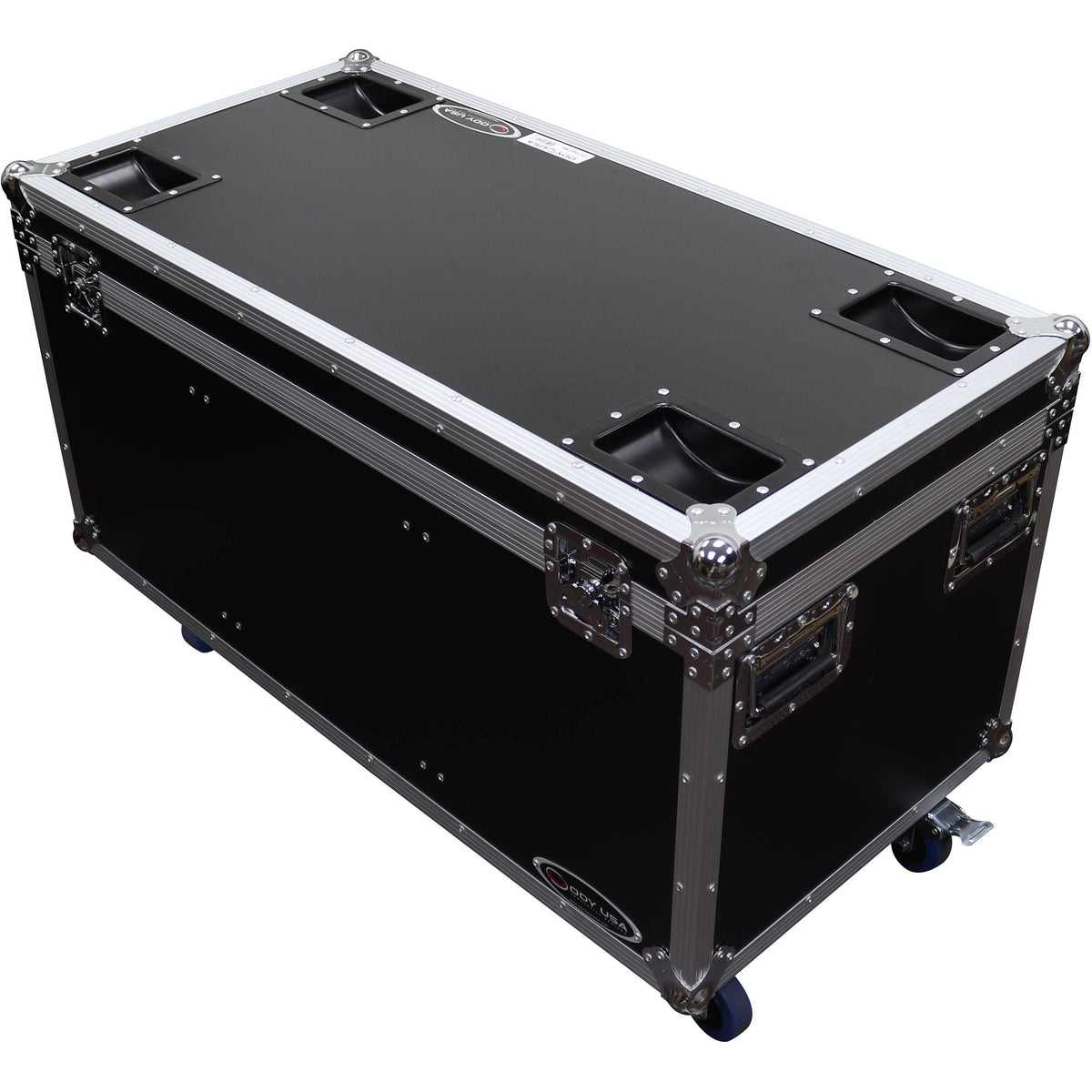 Estuche Rígido Odyssey utilitario Trunk Touring de vuelo con divisores (Negro) - vista lateral