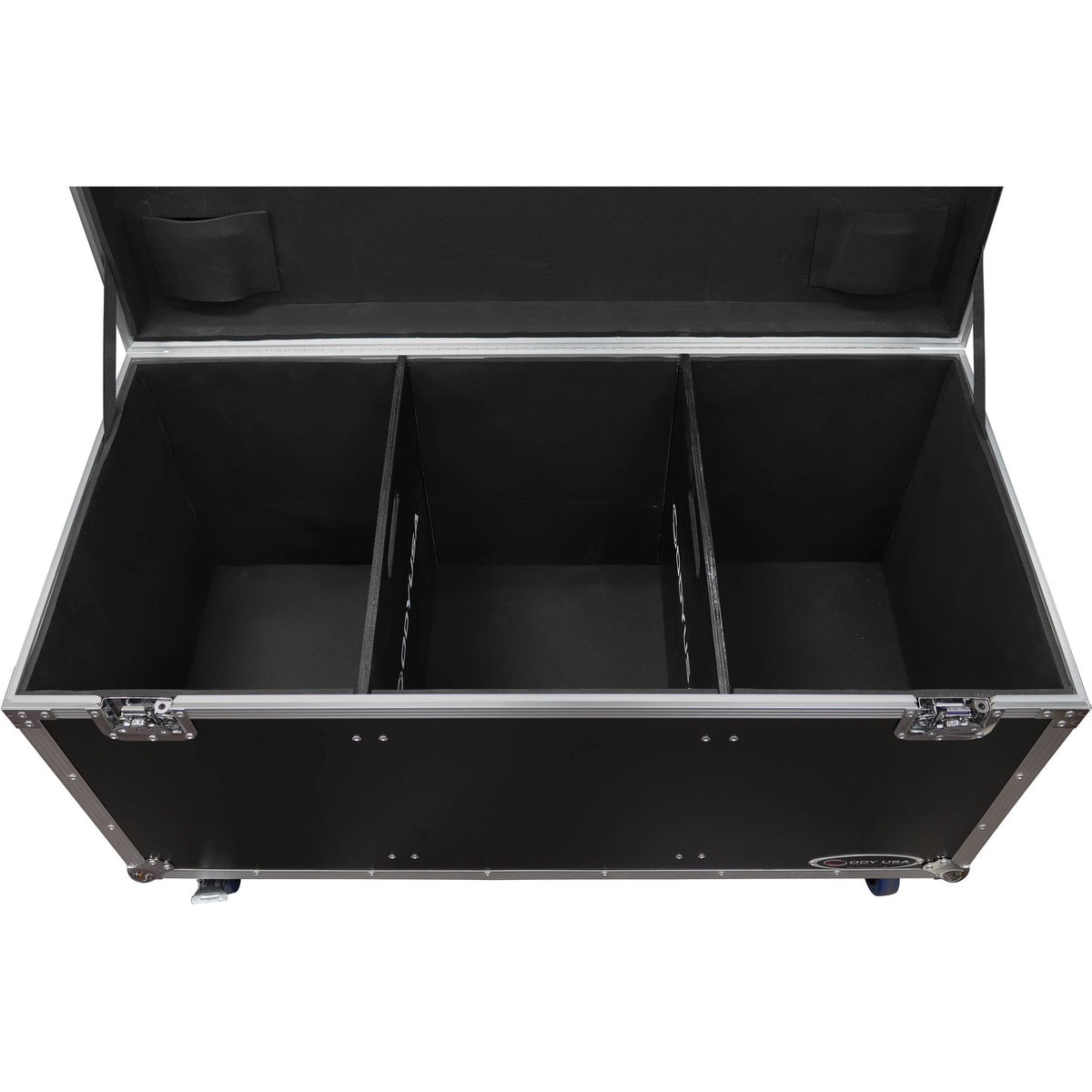 Estuche Rígido Odyssey utilitario Trunk Touring de vuelo con divisores (Negro) - contenido de la caja