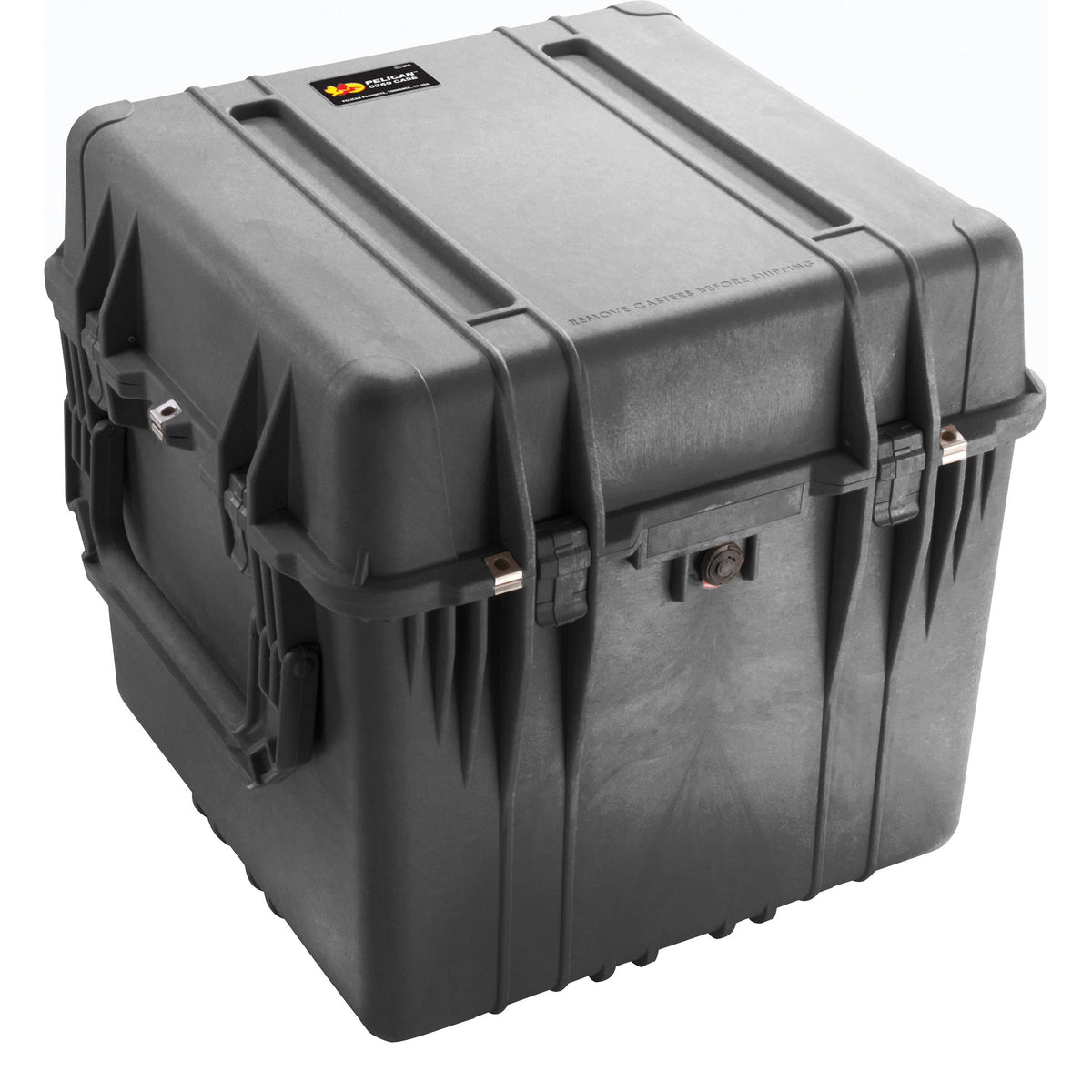 Estuche Rígido Pelican 0350 Cube con espuma (Negro) - vista frontal