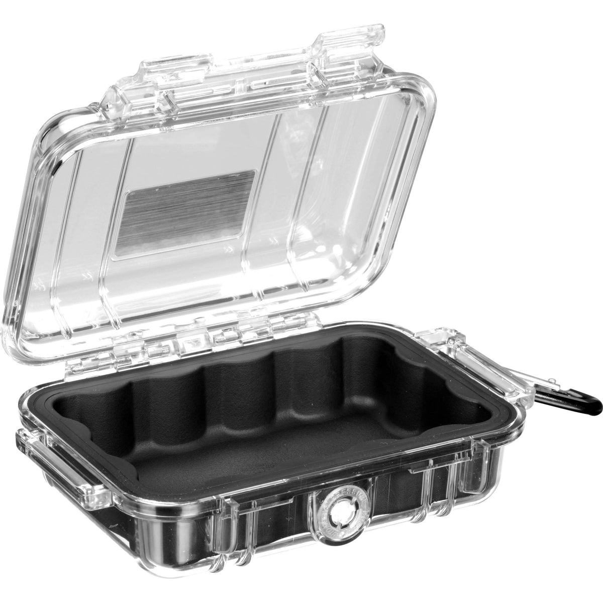 Estuche Rígido Pelican 1010 Micro (Clear con forro Negro) - vista trasera
