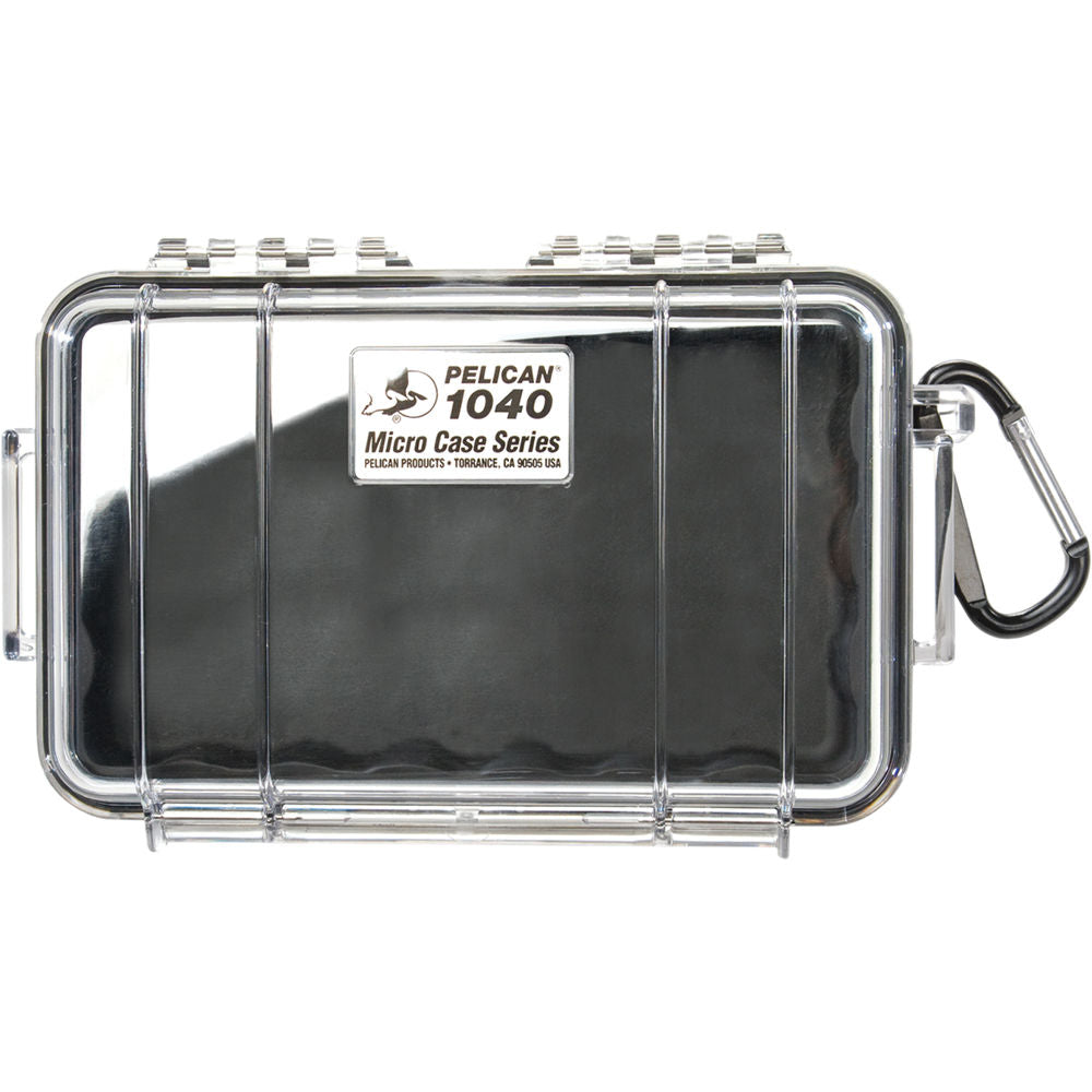 Estuche Rígido Pelican 1040 Micro (Negro Transparente con Colored Lining) - vista principal