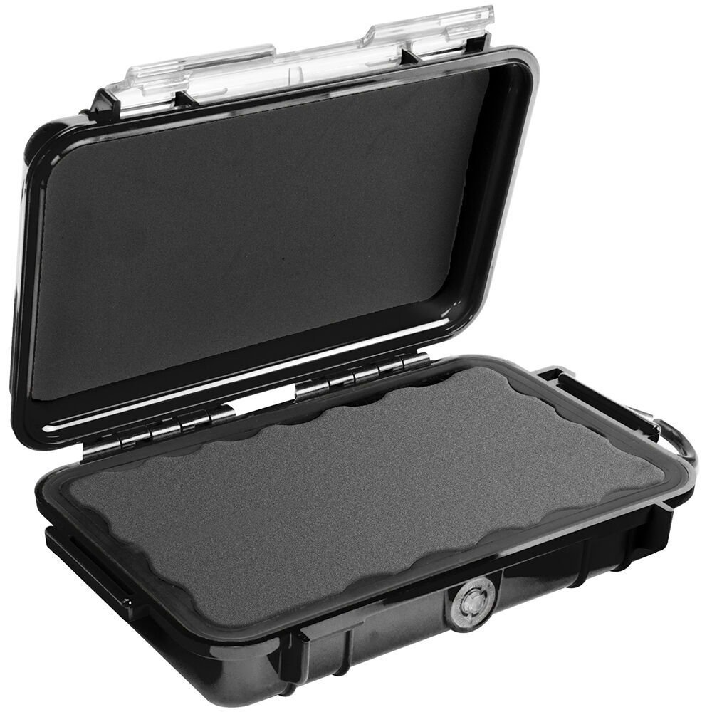 Estuche Rígido Pelican 1040 Micro (Solid Negro con forro Negro) - vista frontal