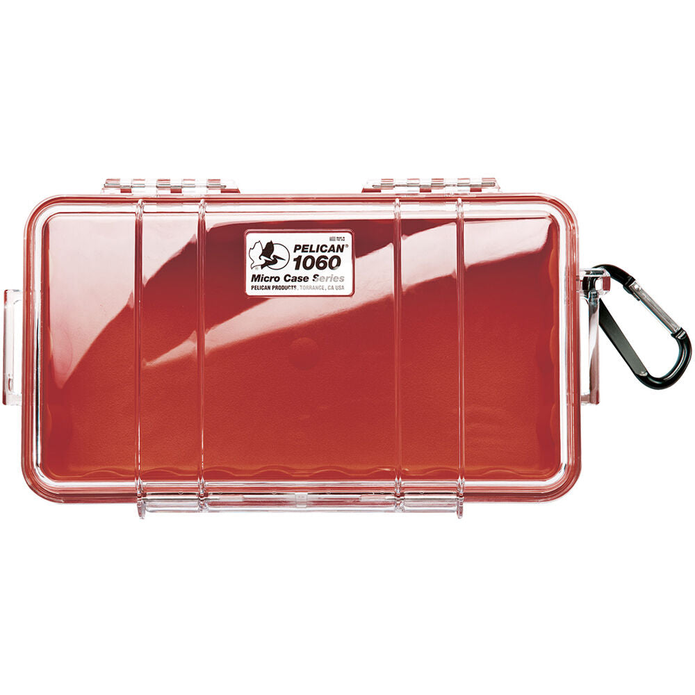 Estuche Rígido Pelican 1060 Clear Micro (Rojo) - vista principal