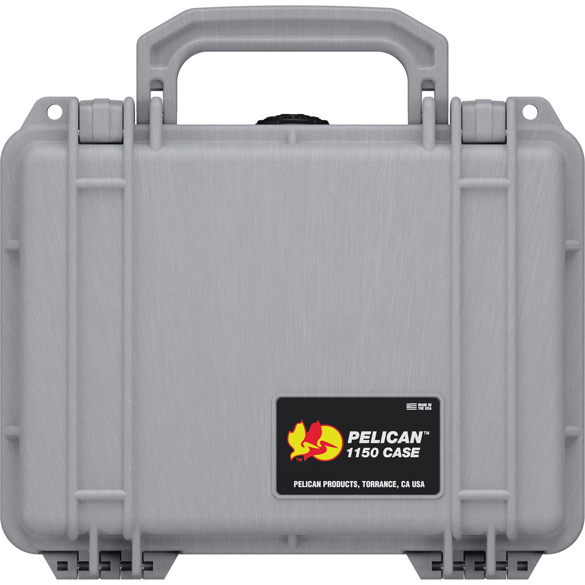 Estuche Rígido Pelican 1150 con espuma (Plateado) - vista trasera