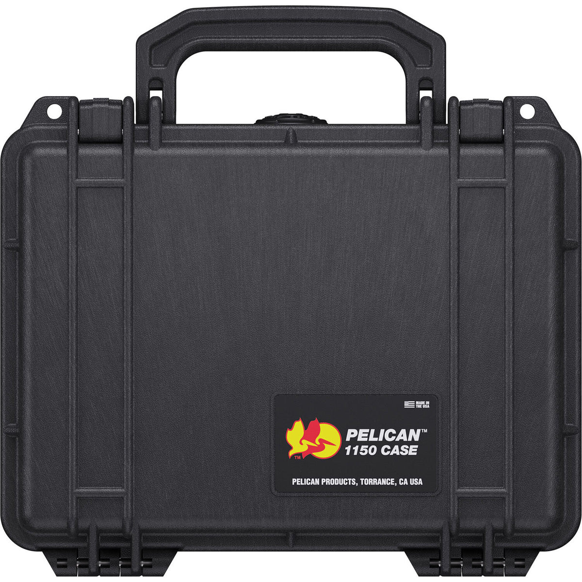 Estuche Rígido Pelican 1150 sin interior (Negro) - vista frontal