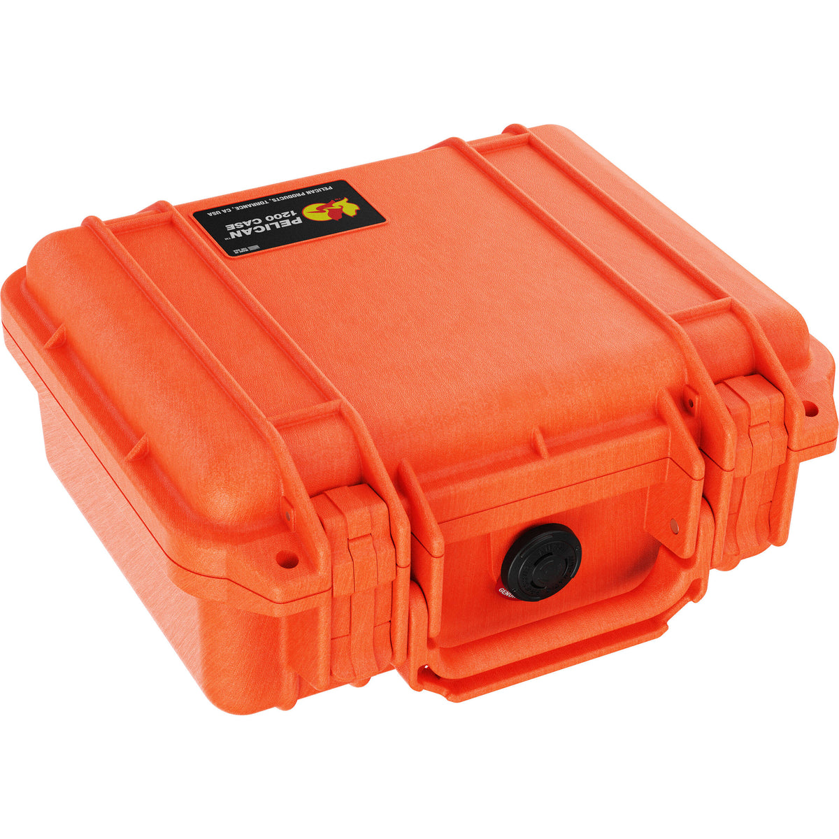 Estuche Rígido Pelican 1200 sin interior (Naranja) - vista frontal