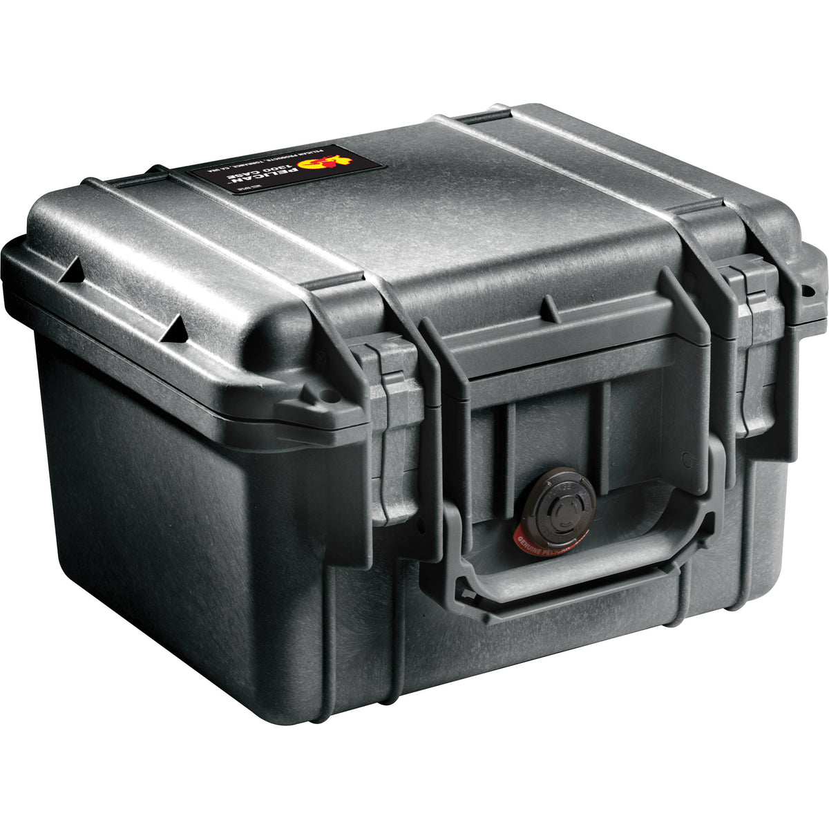 Estuche Rígido Pelican 1300 con espuma (Negro) - vista frontal