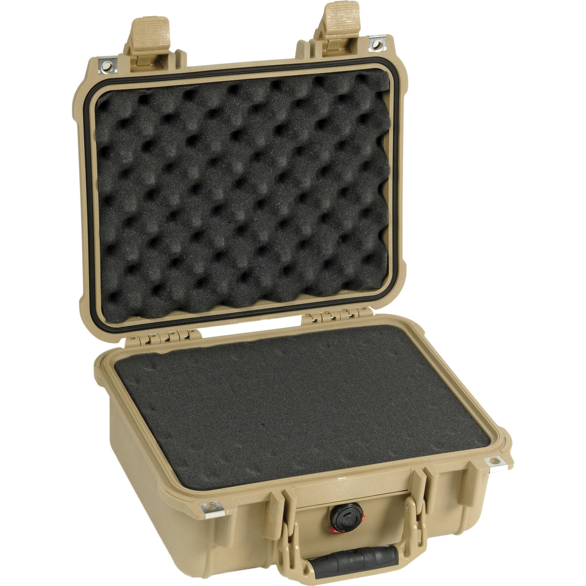 Estuche Rígido Pelican 1400 con espuma (Arena Desert) - vista frontal