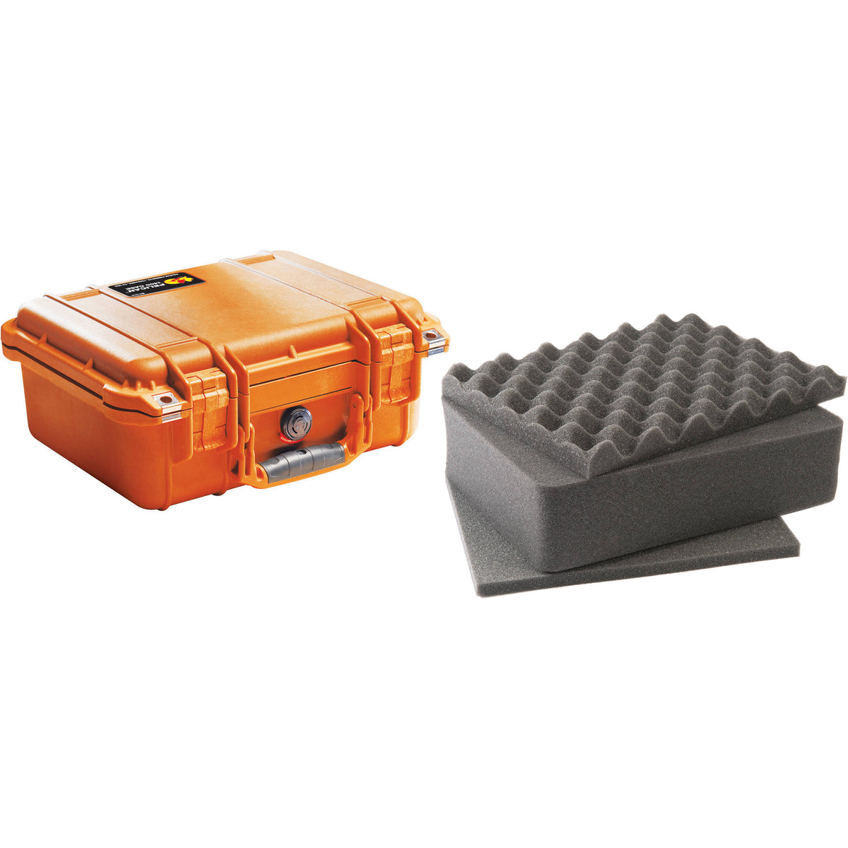 Estuche Rígido Pelican 1400 con espuma (Naranja) - vista principal