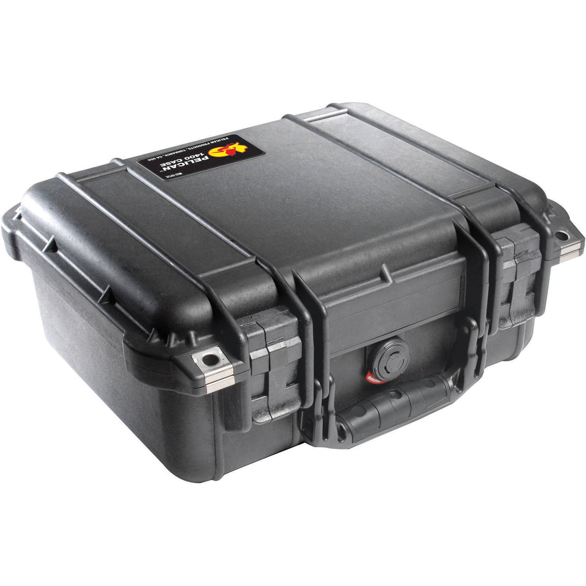 Estuche Rígido Pelican 1400 con espuma (Negro) - vista frontal