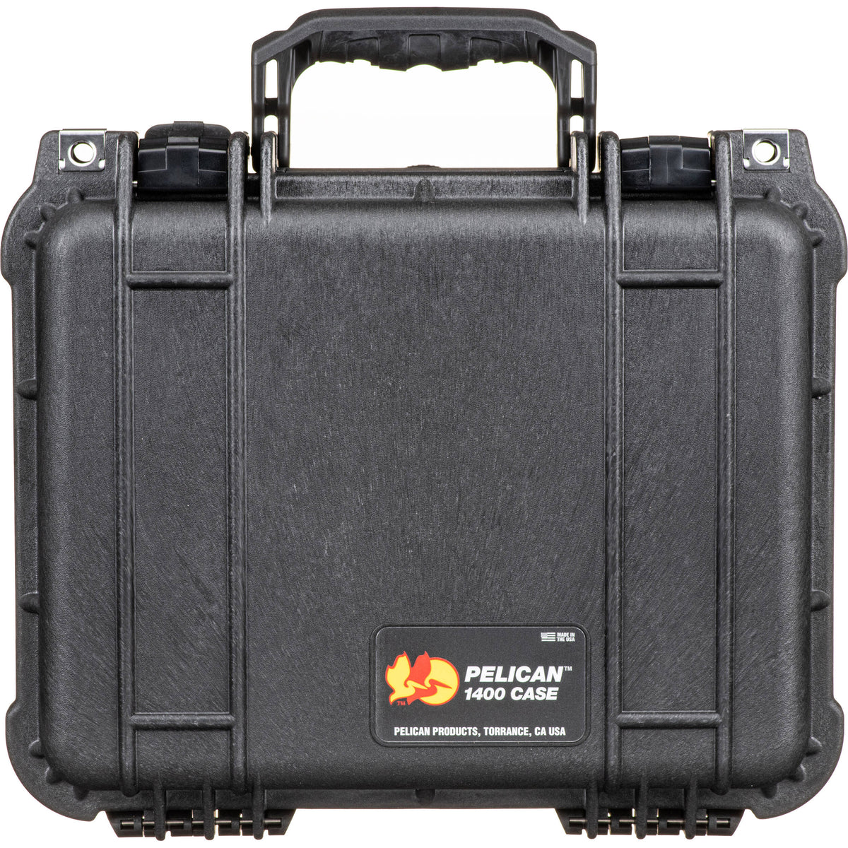 Estuche Rígido Pelican 1400NF (Negro) - vista frontal