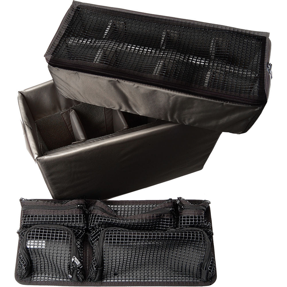 Estuche Rígido Pelican 1440 con ruedas Top Loader con utilitario divisores acolchados juego y organizador en la tapa (Negro) 