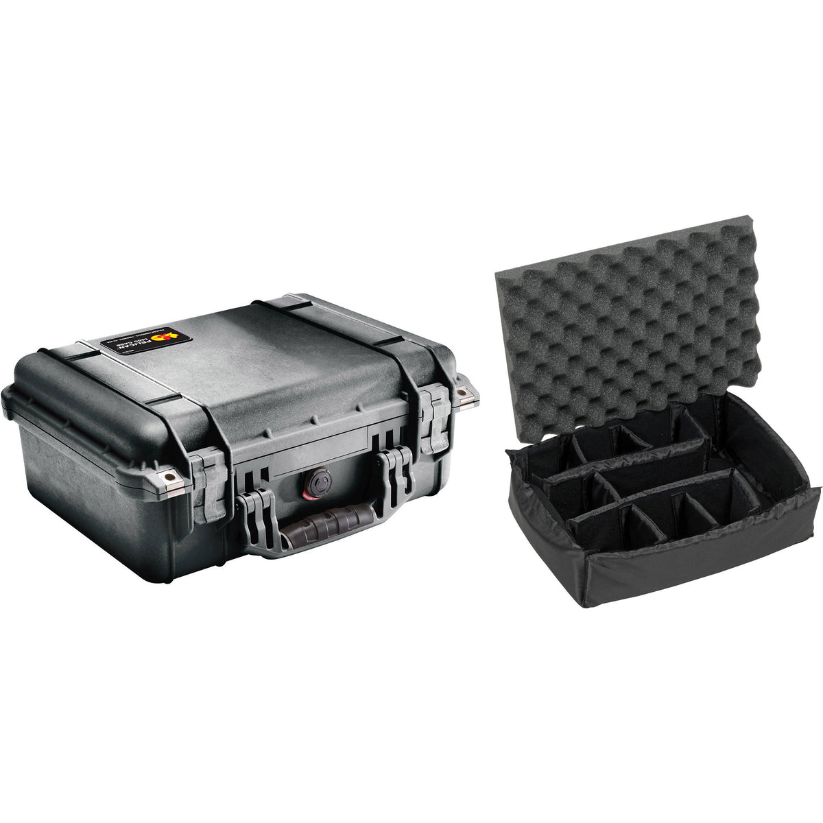 Estuche Rígido Pelican 1450 con divisores (Negro) - vista principal