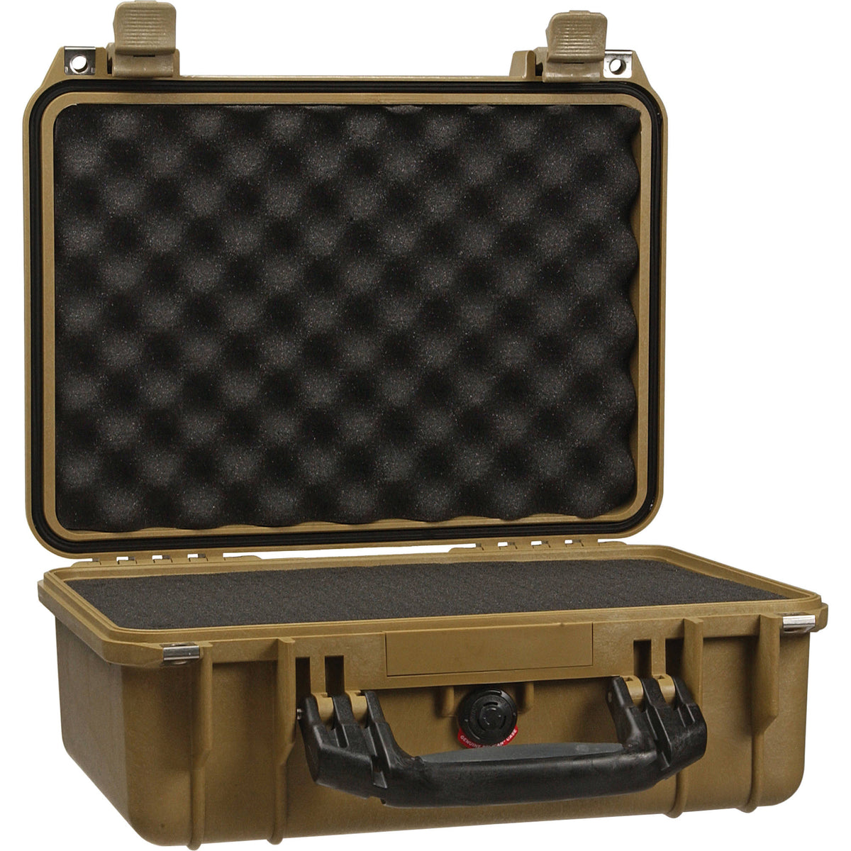 Estuche Rígido Pelican 1450 con espuma (Arena Desert) - vista frontal