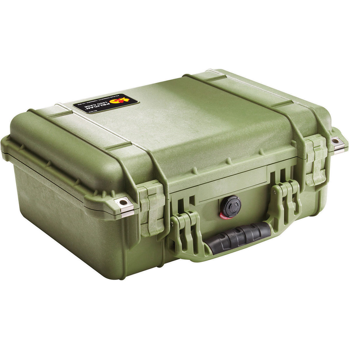 Estuche Rígido Pelican 1450 con espuma (Verde oliva Drab) - vista trasera