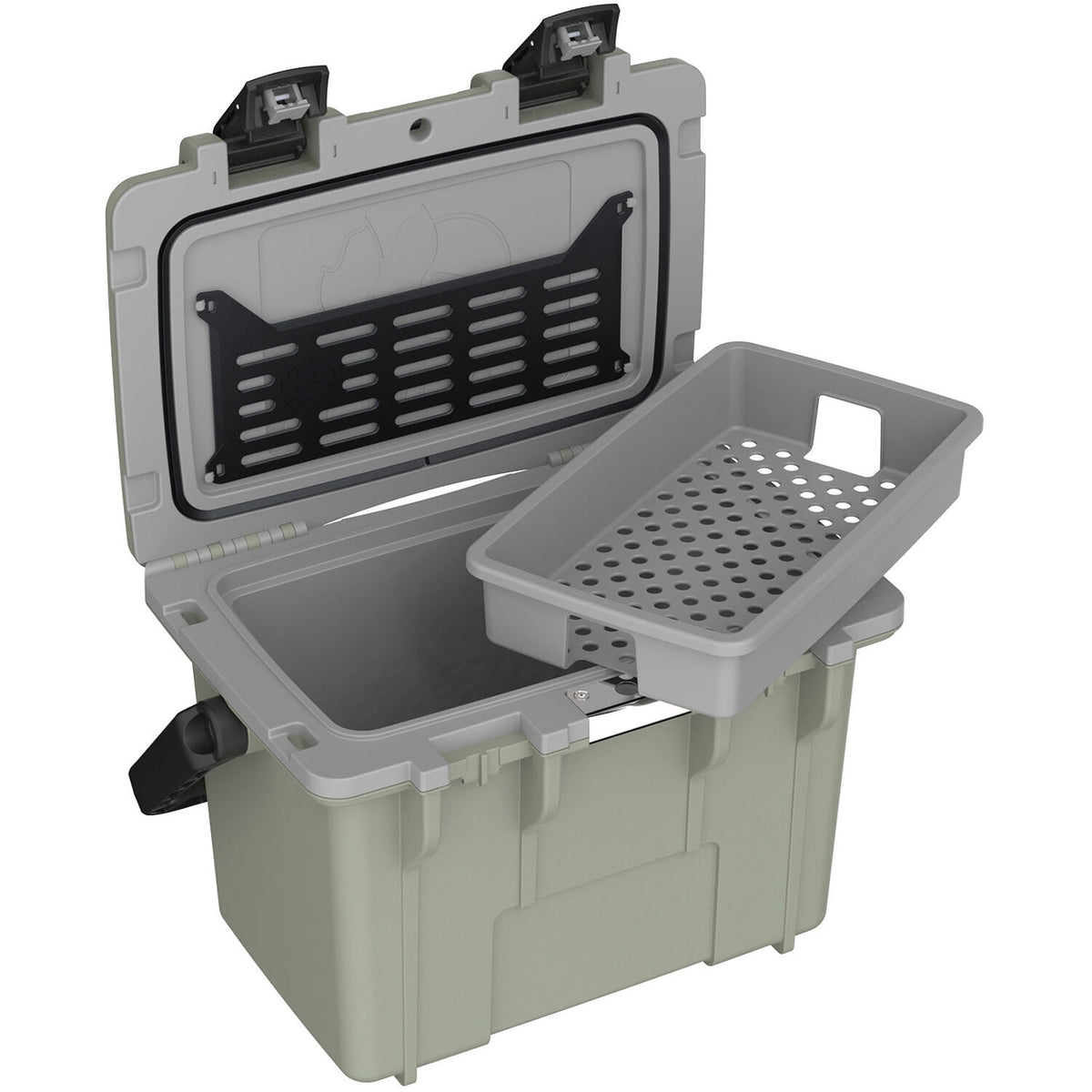 Estuche Rígido Pelican 14QT Personal Cooler (Sage Verde / Gris) - vista frontal
