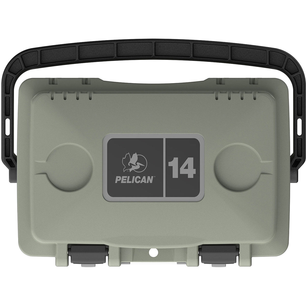 Estuche Rígido Pelican 14QT Personal Cooler (Sage Verde / Gris) - detalle