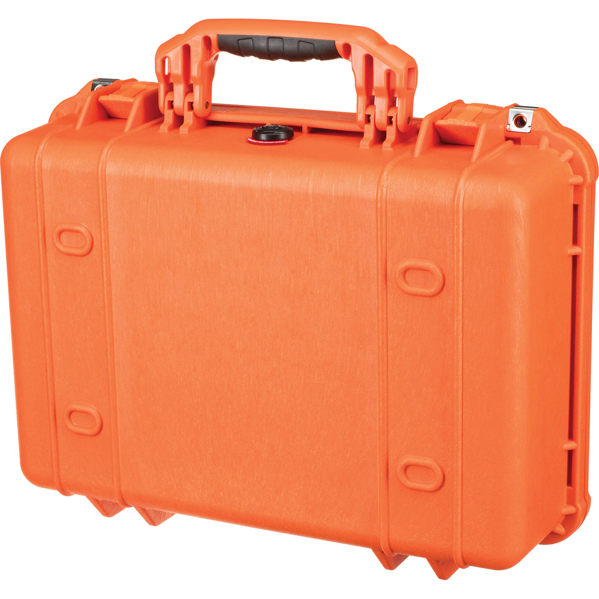 Estuche Rígido Pelican 1500NF sin interior (Naranja) - puertos y conexiones
