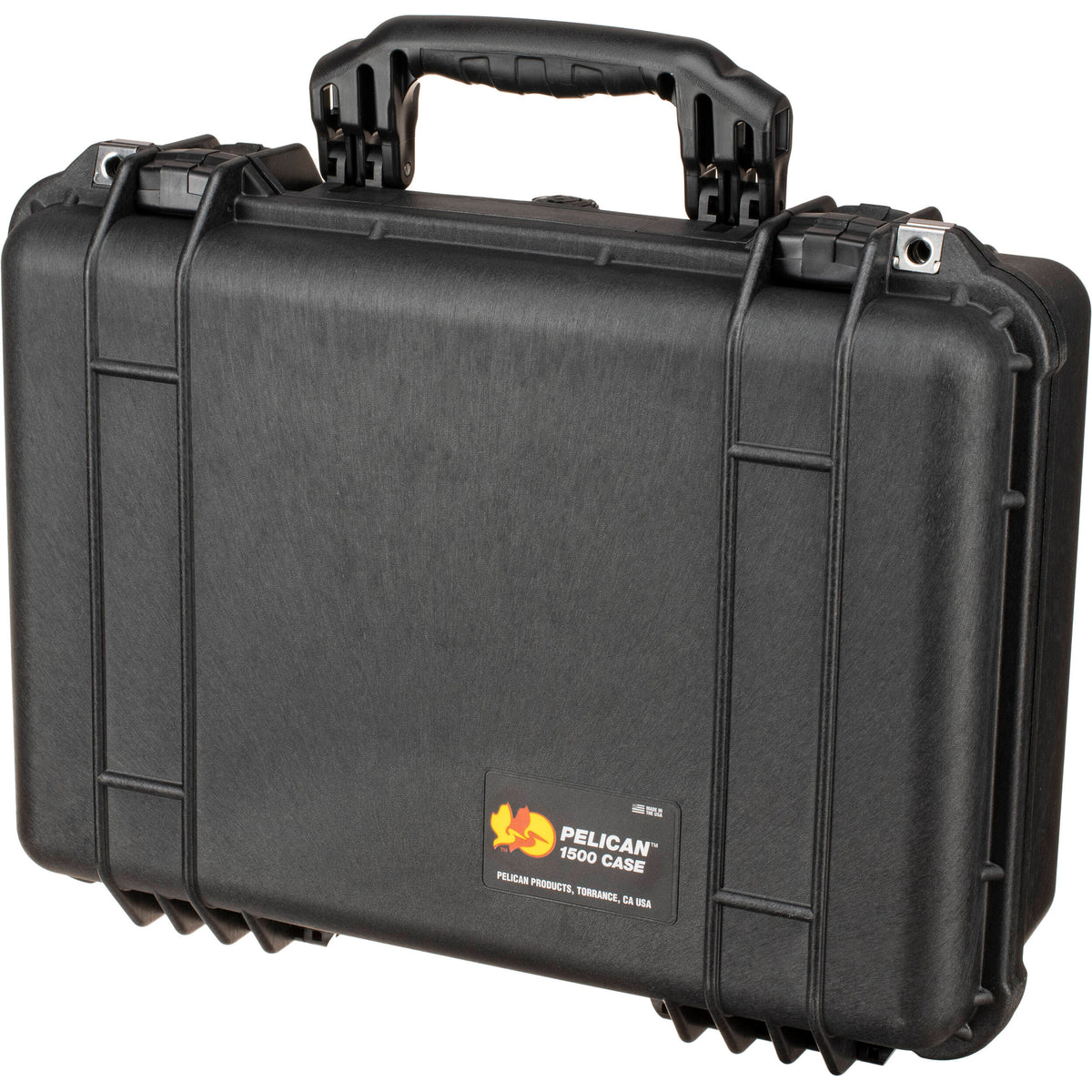 Estuche Rígido Pelican 1500NF sin interior (Negro) - vista trasera