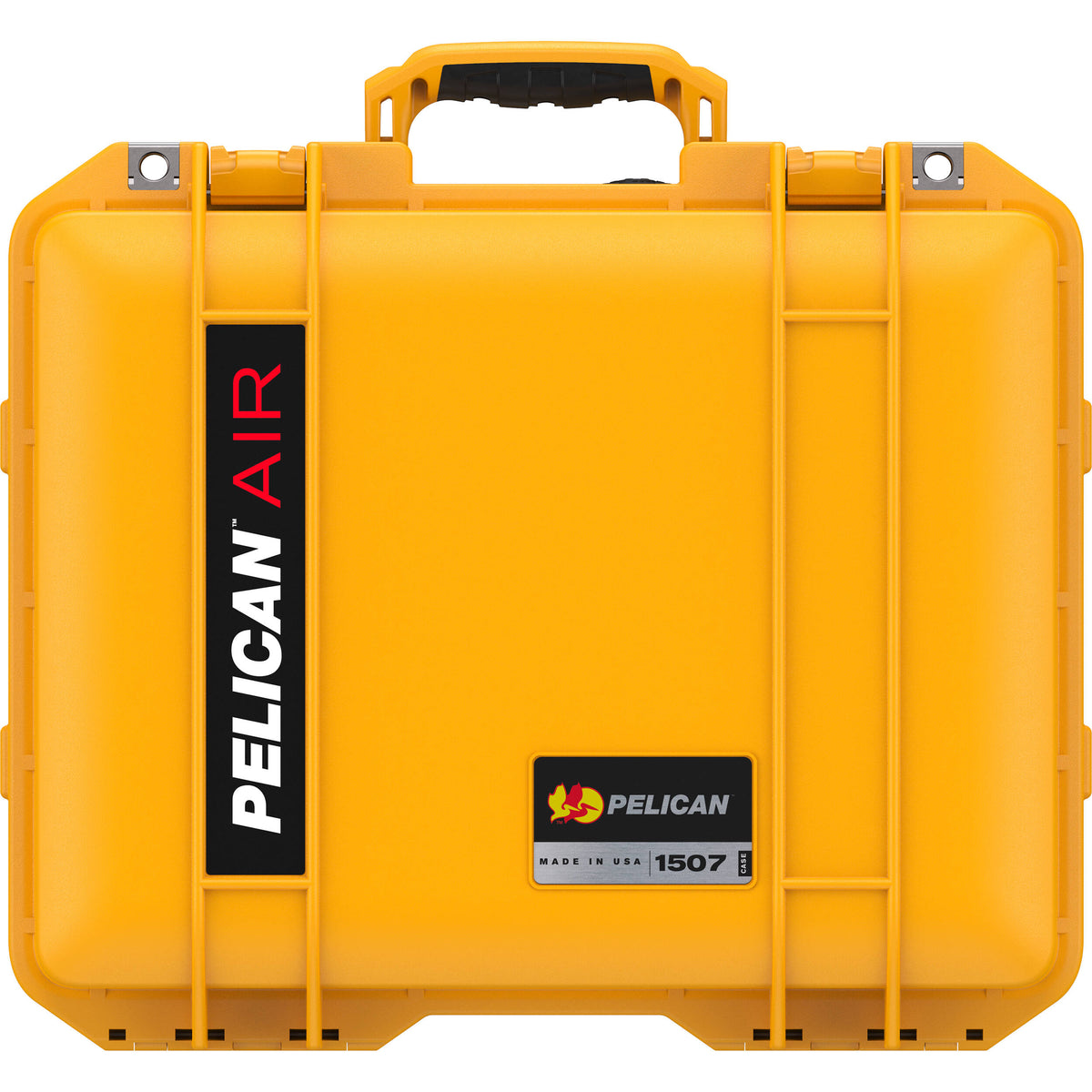 Estuche Rígido Pelican 1507AirWF Hard Carry con espuma y Liner (Amarillo) - vista trasera