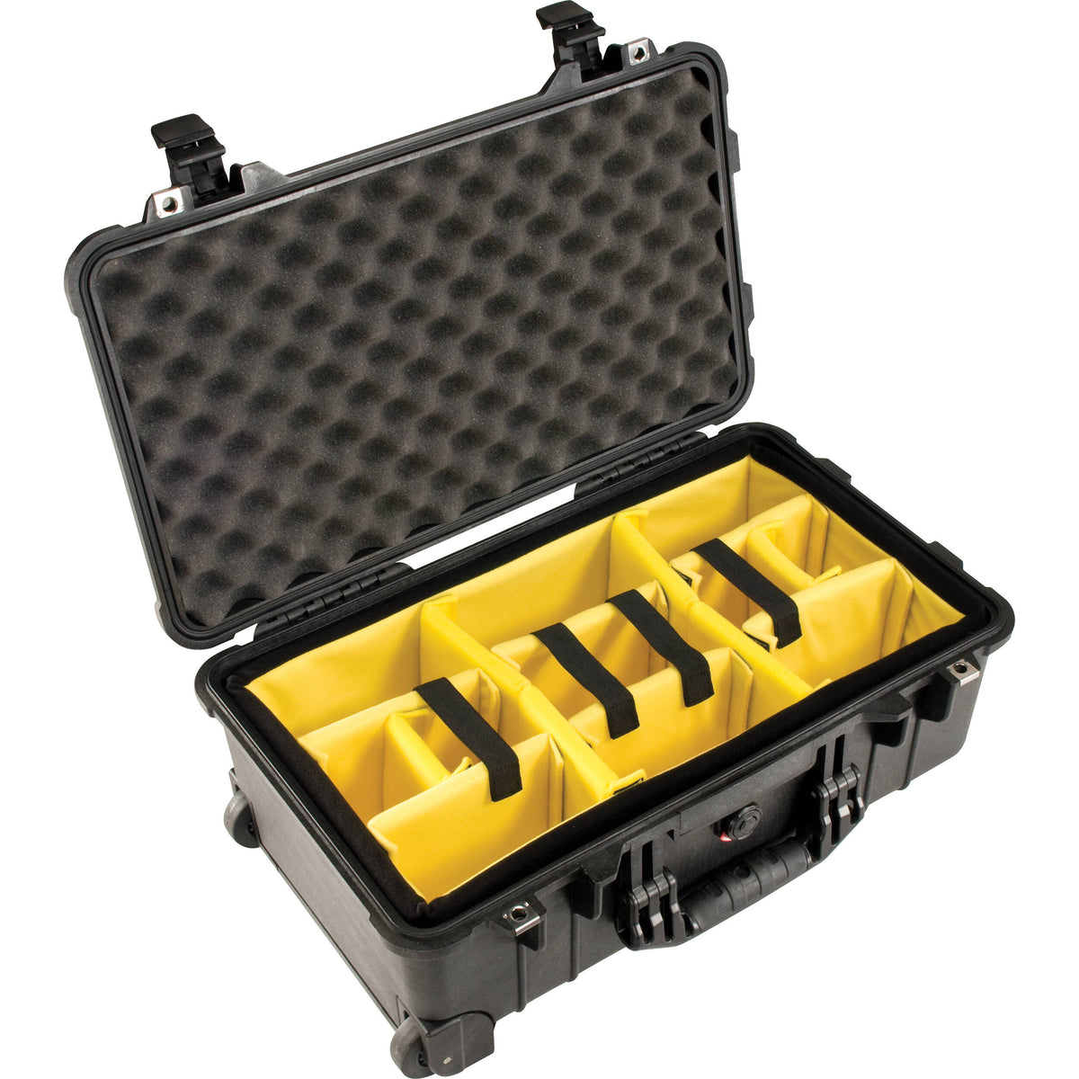 Estuche Rígido Pelican 1510 Carry On con Amarillo y Negro juego de divisores (Negro) - vista principal