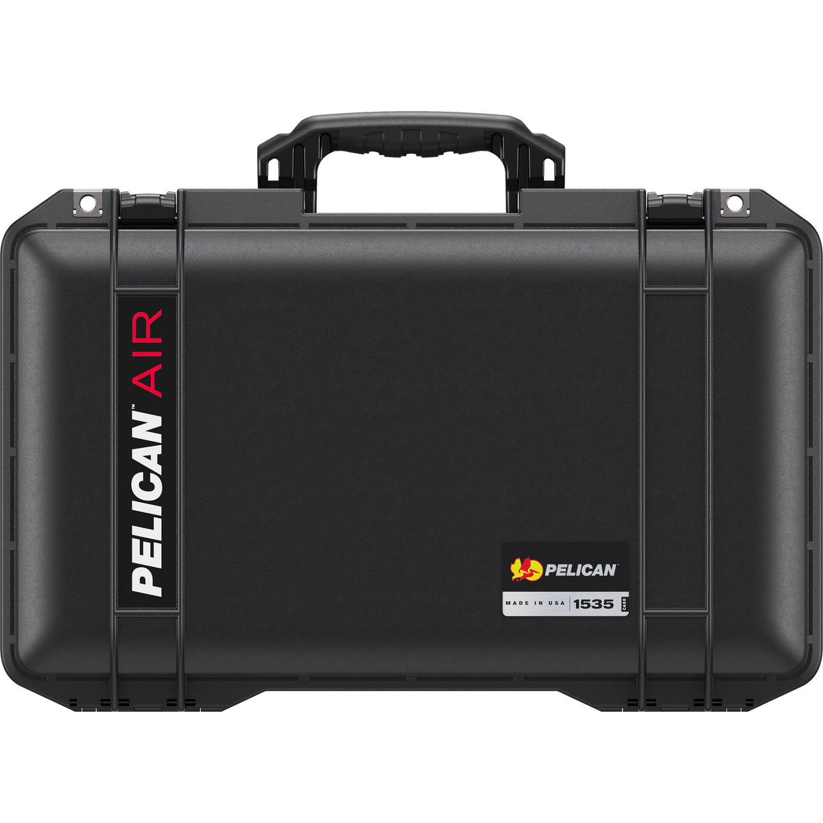Estuche Rígido Pelican 1535AirWD de cabina con ruedas con divisores acolchados (Negro) - vista trasera