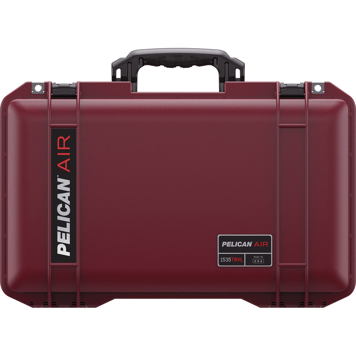 Estuche Rígido Pelican 1535TRVL con ruedas de cabina Air con organizador de tapa y Packing Cubes (Oxblood) - vista lateral