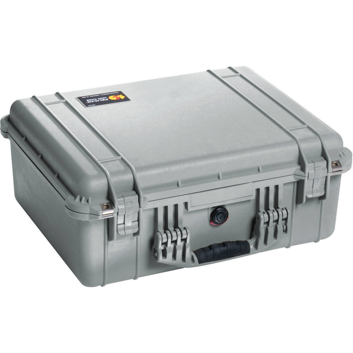 Estuche Rígido Pelican 1550 Protector con Pick y Pluck espuma (Plateado) - vista frontal