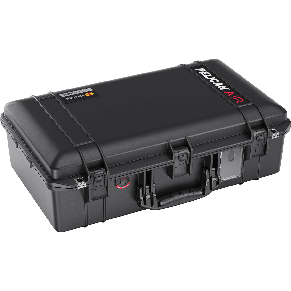 Estuche Rígido Pelican 1555AirNF Hard Carry con Liner, sin interior (Negro) - vista frontal
