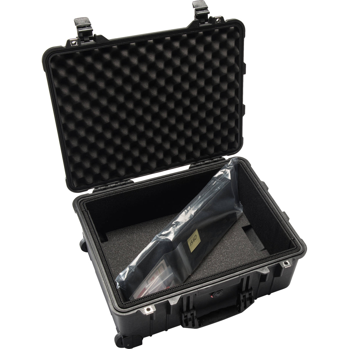Estuche Rígido Pelican 1560TP con divisores TrekPak (Negro) - vista frontal