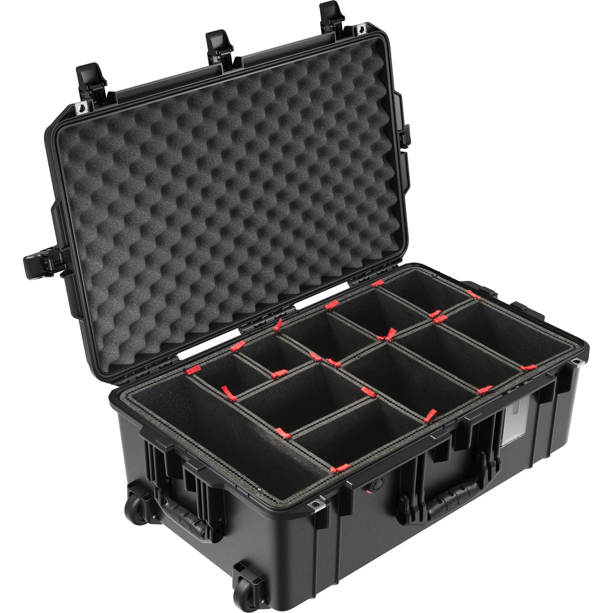 Estuche Rígido Pelican 1595AirWF con ruedas (Negro, 56.6L) (divisores acolchados) - vista principal