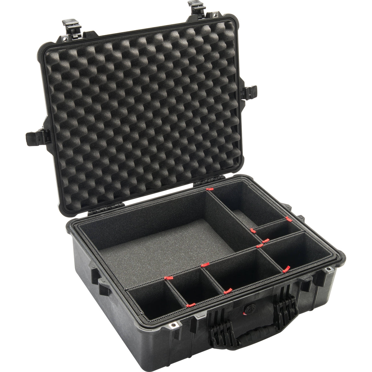 Estuche Rígido Pelican 1600TP con divisores TrekPak (Negro) - vista principal