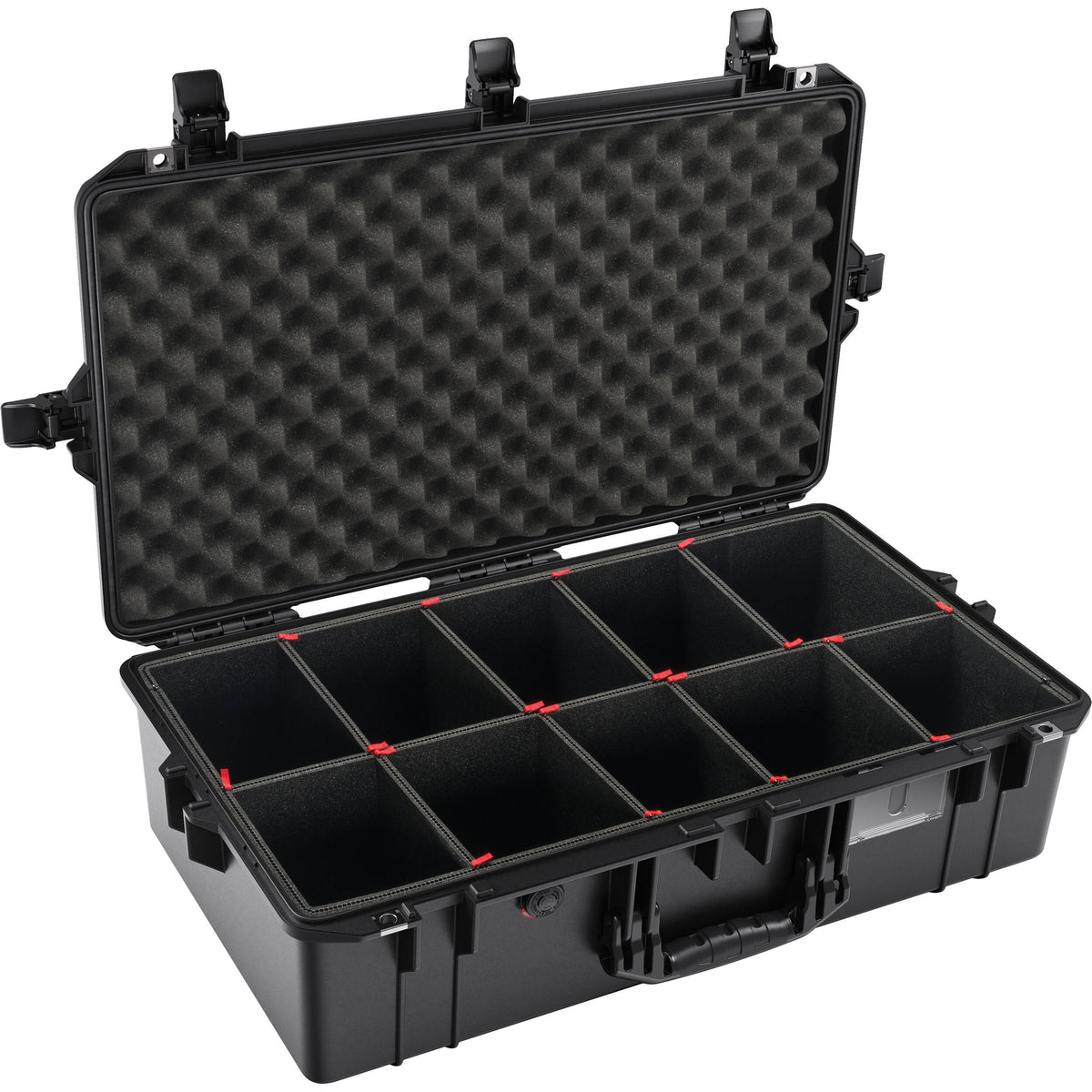 Estuche Rígido Pelican 1605AirTP Hard Carry con divisores TrekPak inserto (Negro) - vista principal