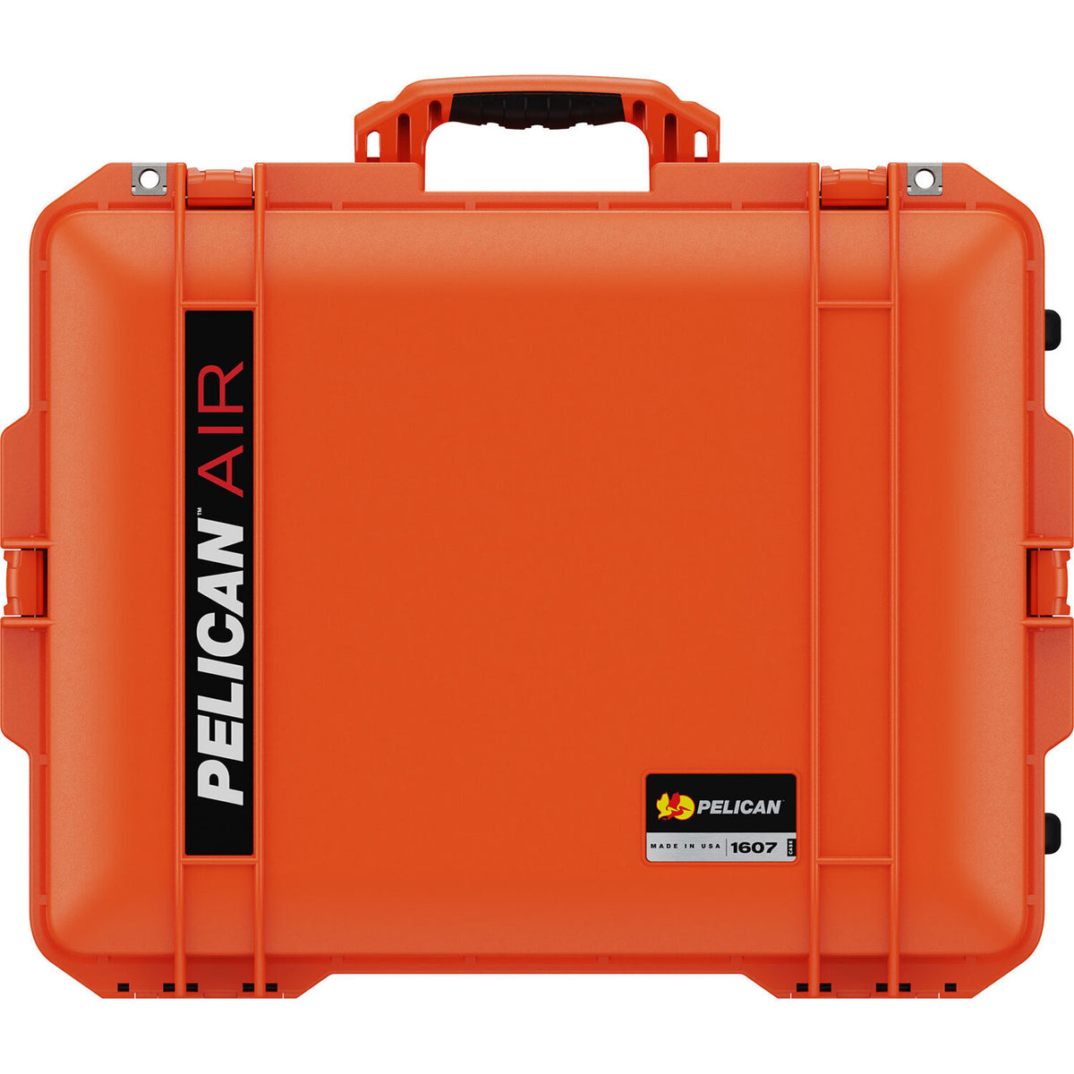 Estuche Rígido Pelican 1607AirWF de cabina con ruedas con espuma (Naranja) - vista trasera