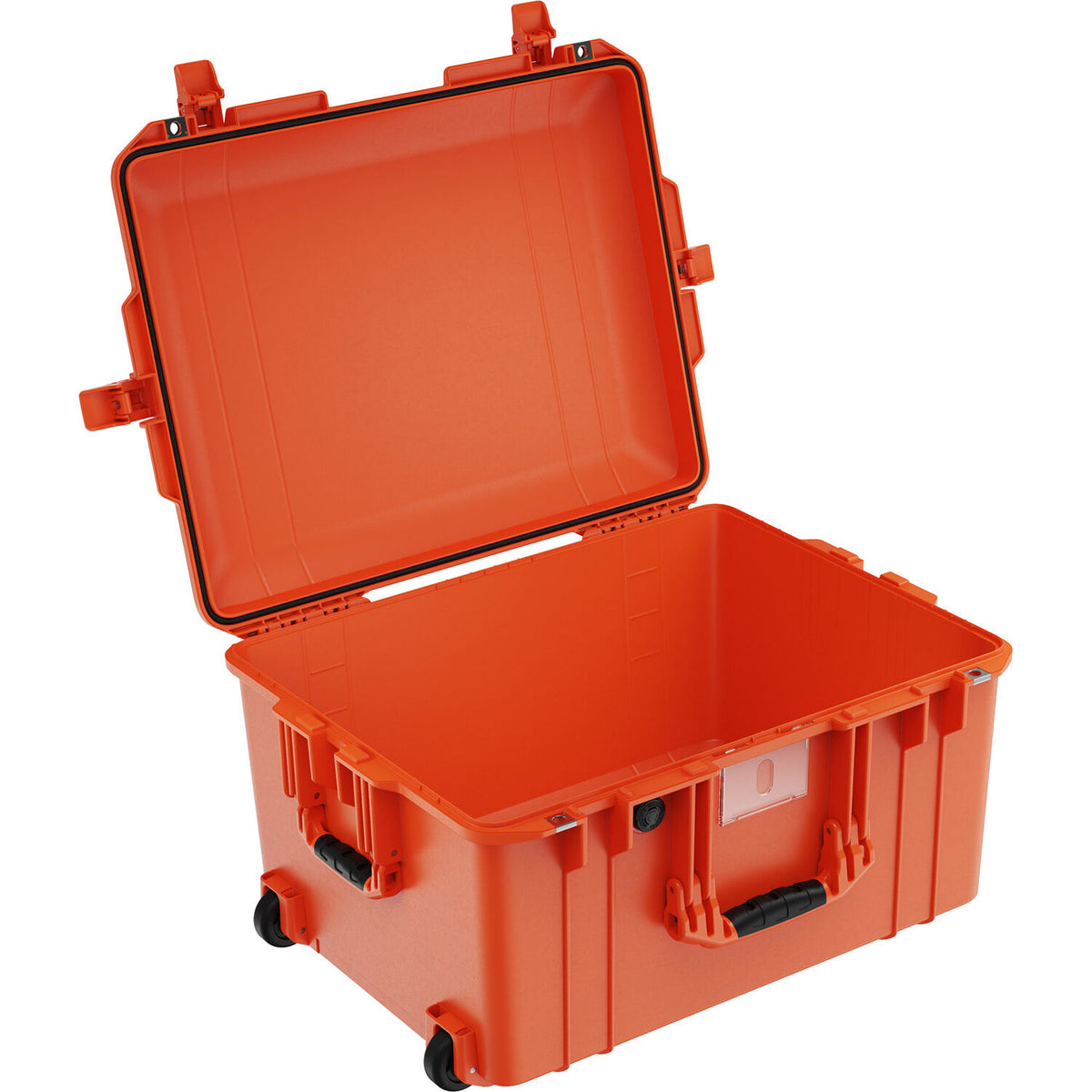Estuche Rígido Pelican 1607AirWF de cabina con ruedas con espuma (Naranja) - vista lateral