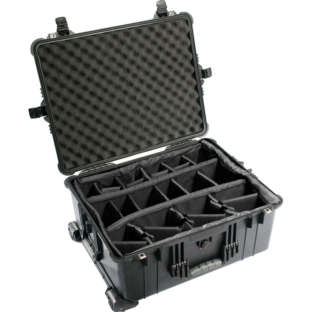 Estuche Rígido Pelican 1614 Waterproof 1610 con divisores (Negro) - vista principal