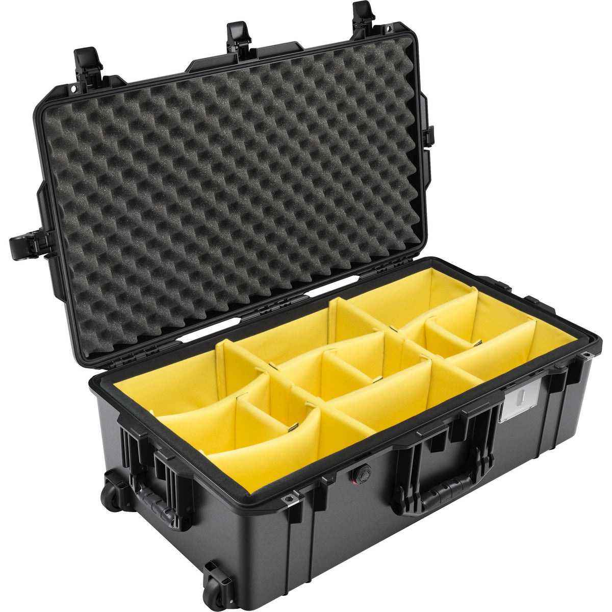 Estuche Rígido Pelican 1615AirWD con ruedas con divisores (Negro) - vista principal