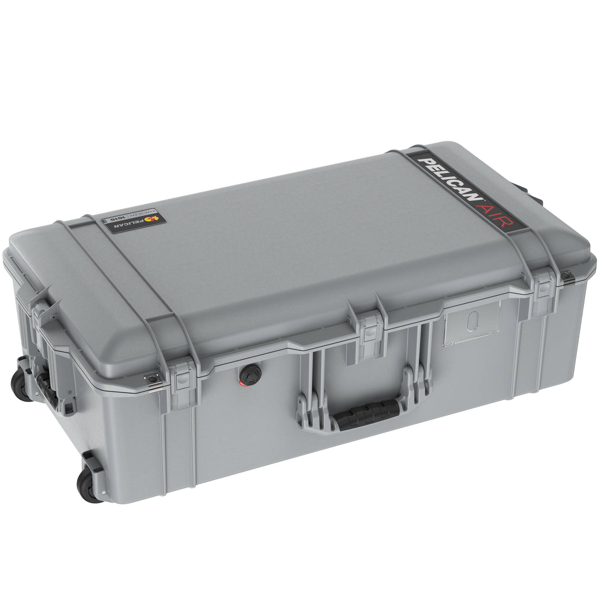 Estuche Rígido Pelican 1615AirWF con ruedas con espuma (Plateado) - vista frontal
