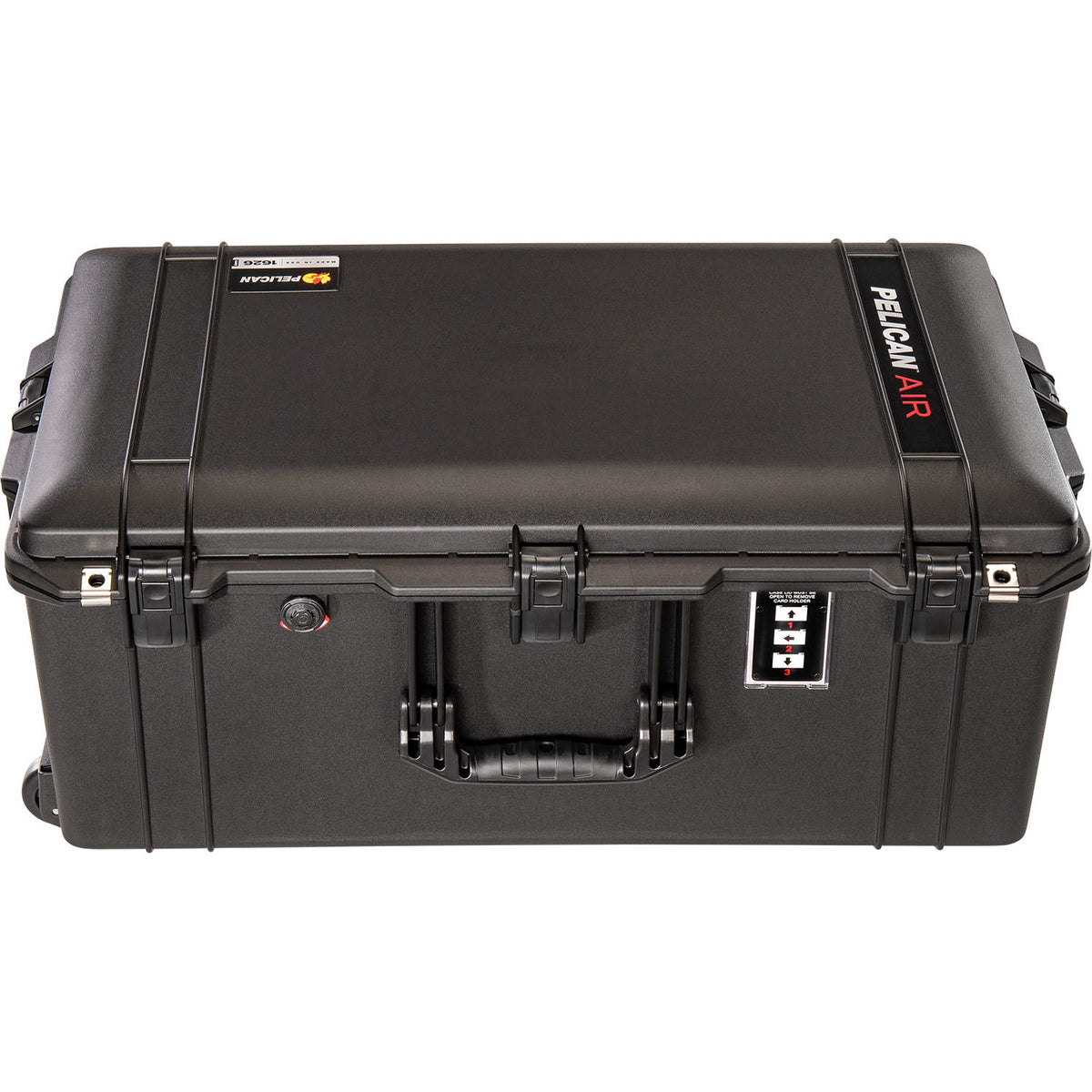 Estuche Rígido Pelican 1626 con ruedas Air sin interior (Negro) - vista frontal