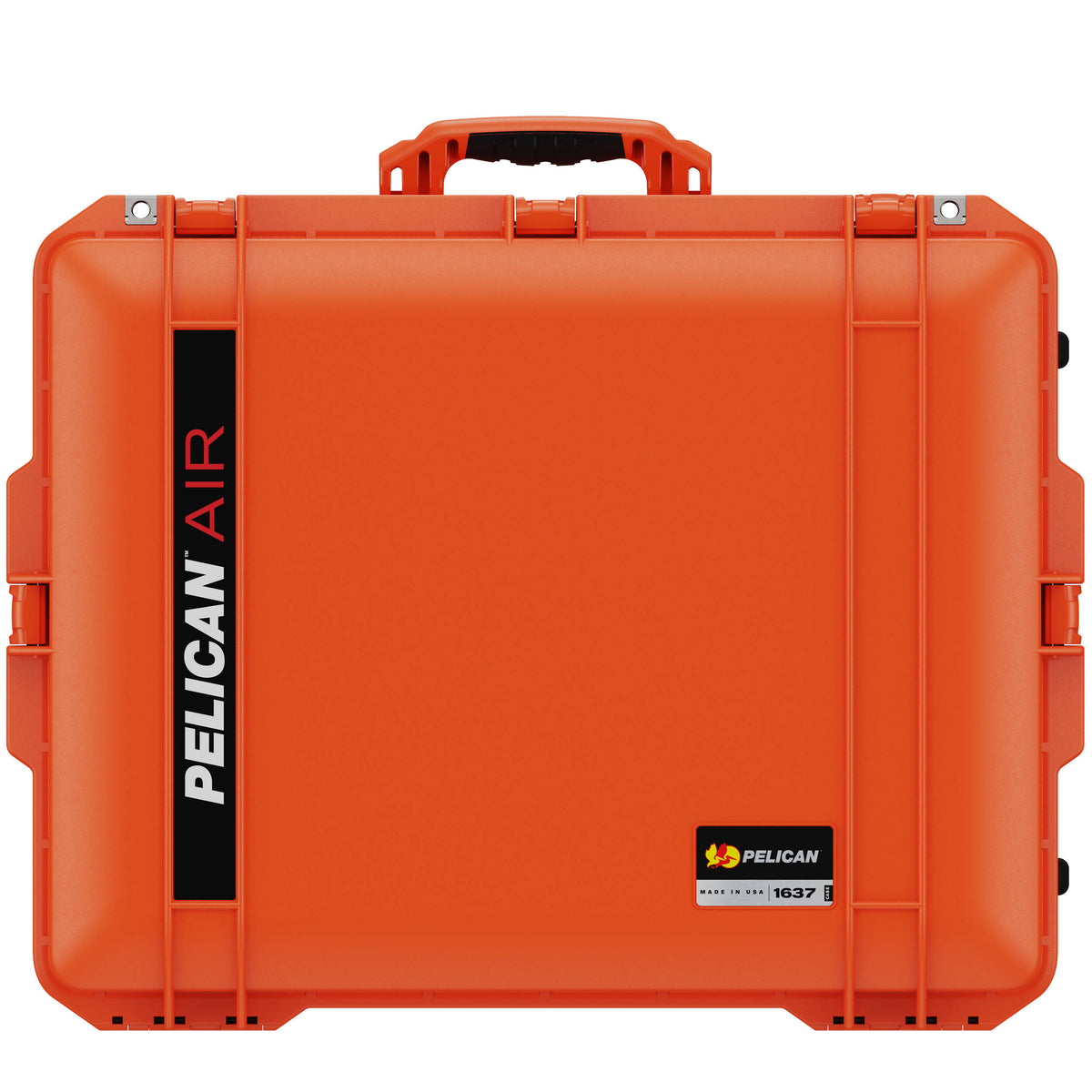 Estuche Rígido Pelican 1637AirNF con ruedas con Liner (Naranja) - vista trasera
