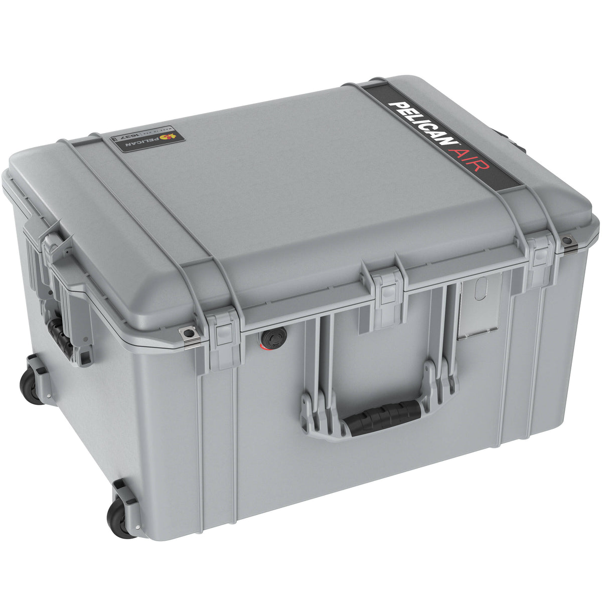Estuche Rígido Pelican 1637AirNF con ruedas con Liner (Plateado) - vista frontal