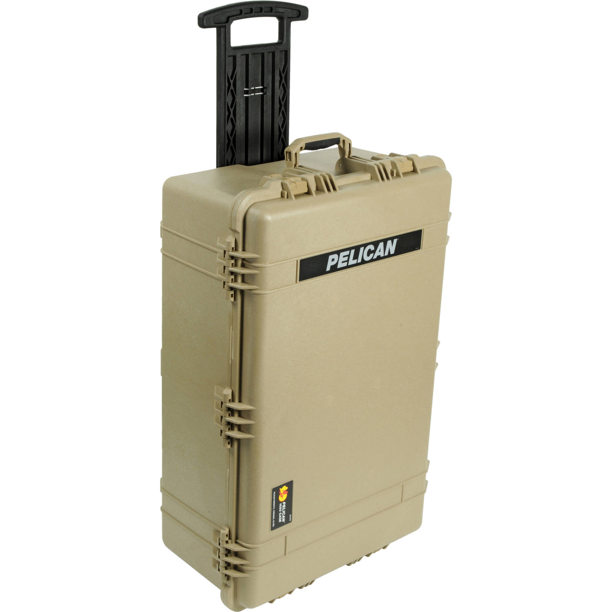 Estuche Rígido Pelican 1650 con espuma (Desert Beige) - vista trasera