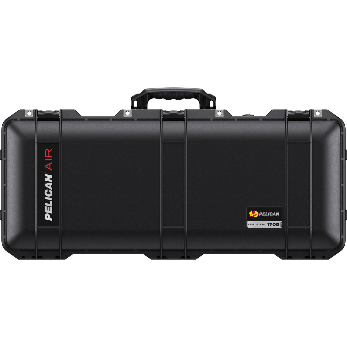 Estuche Rígido Pelican 1705 Air con espuma (Negro, 42L) - vista trasera