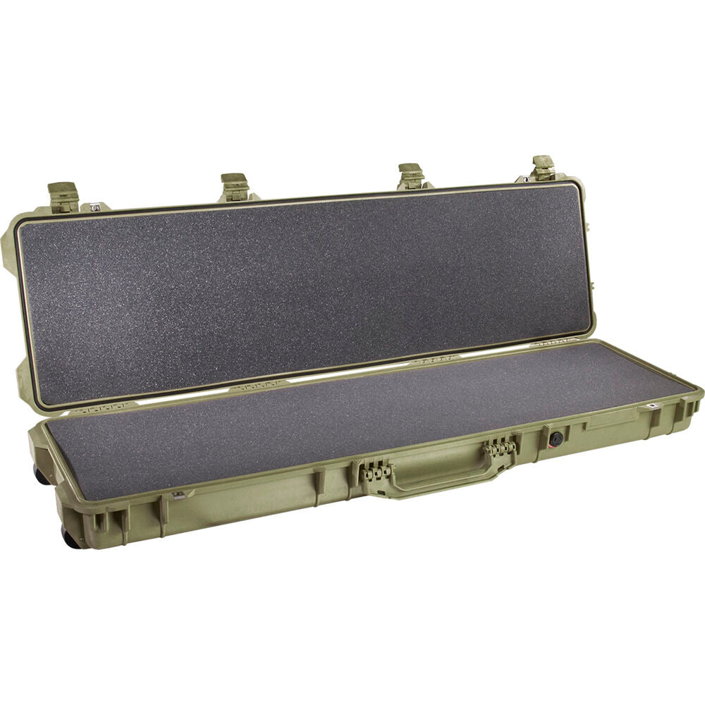 Estuche Rígido Pelican 1750 Protector con ruedas largo (Verde oliva Drab Verde) - vista frontal