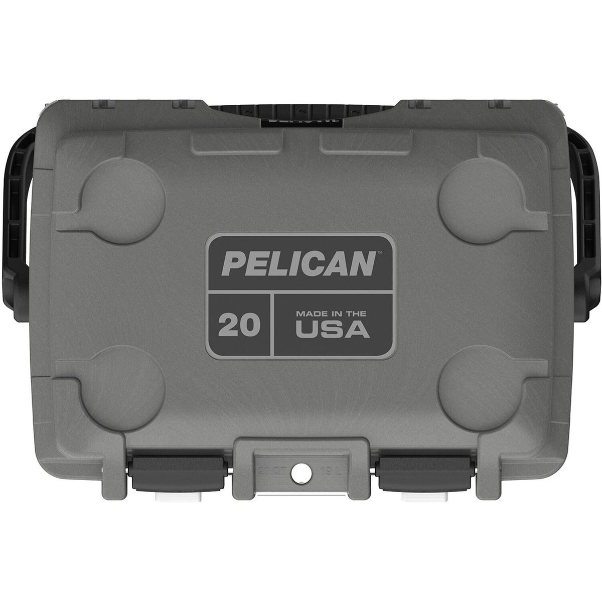Estuche Rígido Pelican 20QT Elite Cooler (Cement Blanco) - vista lateral